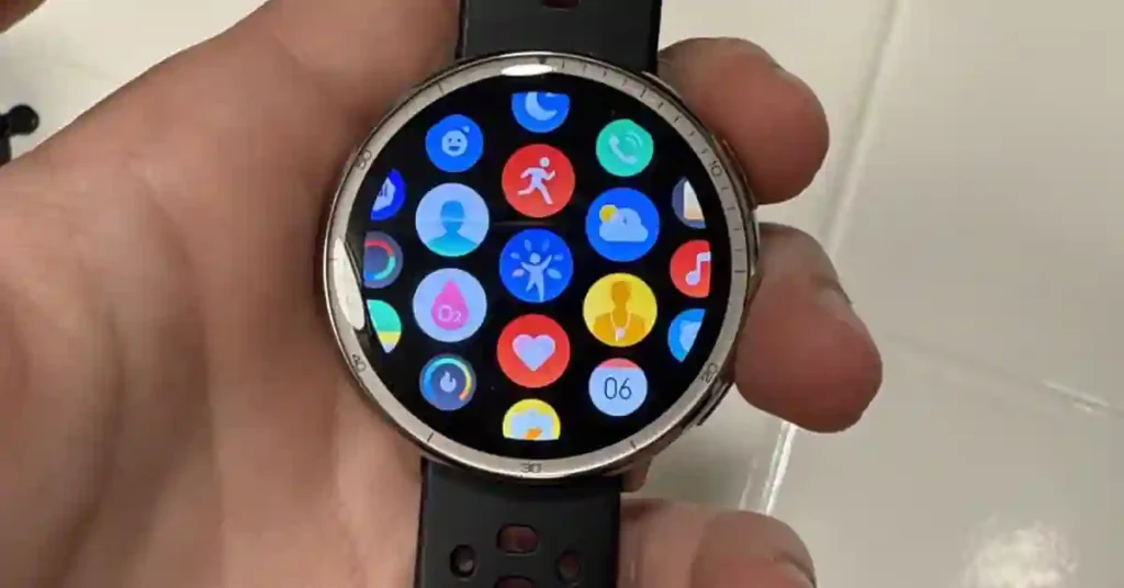 A side view of the Amazfit Active 2 smartwatch on a wrist, showing its thin design and light weight.