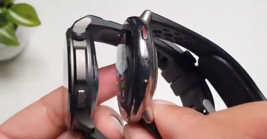 showing Amazfit Balance 2 vs Active 2 buttons and controls