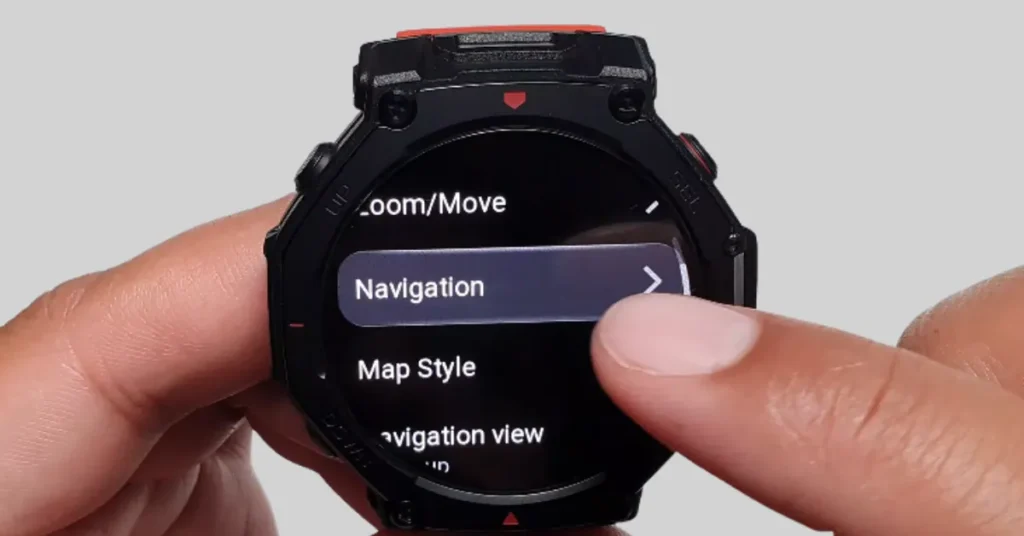 How to Use Navigation on Amazfit T-Rex 3 Pro: Offline Maps, Routes & POI Guide (Step-by-Step) Navigation Screen on Amazfit T-Rex 3 Pro Showing Offline Maps, GPS Route Guidance & POI Directions