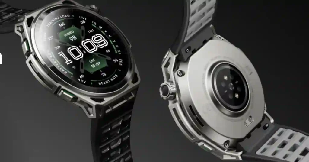 Amazfit Balance 3 Titanium and stainless steel versions compared side by side
